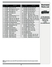 MTD 760 779 Transmatic Lawn Tractor Mower Parts List page 9