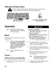 Toro 51539 Air Rake Blower Owners Manual, 1997 page 12