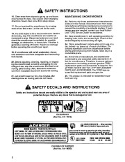 Toro 38005 1200 Power Curve Snowthrower Owners Manual, 1994 page 2