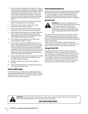 MTD Troy-Bilt RZT Series Tractor Lawn Mower Owners Manual page 6