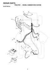 Weed Eater WEX125H42E Lawn Tractor Repair Manual, 2010 page 4