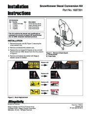 Simplicity 1687391 Snow Blower Installation Instructions Manual page 1