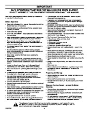 Murray 615000x30NC 15-Inch Snow Blower Owners Manual page 3