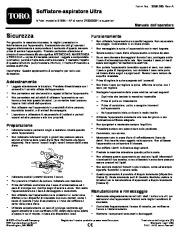 Toro 51594 Ultra Blower/Vacuum Owners Manual, 2007, 2008, 2009 page 43