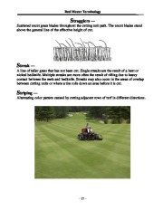 Toro Reel Mower Terminology Reel Mower TERMINOLOGY 09171SL DEFINITION TERMS Aerate Process page 17