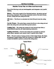 Toro Reel Mower Terminology Reel Mower TERMINOLOGY 09171SL DEFINITION TERMS Aerate Process page 21