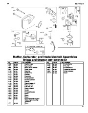 Toro 38428, 38429, 38441, 38442 Toro CCR 2450 and 3650 Snowthrower Parts Catalog, 2001 page 11