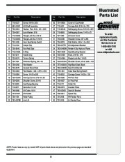 MTD 620 Hydrostatic Lawn Tractor Mower Parts List page 5