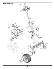 MTD 620 Hydrostatic Lawn Tractor Mower Parts List page 6