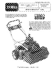 Toro 04051 Greensmaster 1000 Lawn Mower Owners Manual page 1