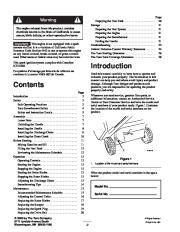 Toro 38515 Toro  CCR 2450 3650 GTS Snowthrower Owners Manual, 2002 page 2