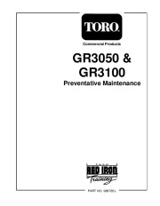 Toro Commercial Products GR3050 GR3100 Preventative Maintenance 98978SL page 1