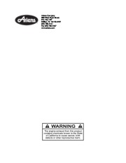 Ariens Sno Thro 926001 2 3 4 5 6 926301 926501 Snow Blower Owners Manual page 36