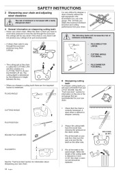 Husqvarna 254XP 257 262XP Chainsaw Owners Manual, 1998 page 12