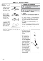 Husqvarna 254XP 257 262XP Chainsaw Owners Manual, 1998 page 14