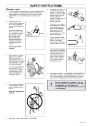 Husqvarna 254XP 257 262XP Chainsaw Owners Manual, 1998 page 17