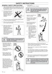 Husqvarna 254XP 257 262XP Chainsaw Owners Manual, 1998 page 18