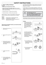 Husqvarna 254XP 257 262XP Chainsaw Owners Manual, 1998 page 20