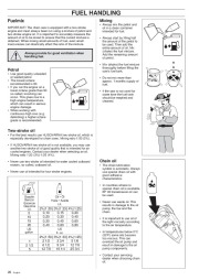 Husqvarna 254XP 257 262XP Chainsaw Owners Manual, 1998 page 26