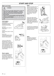 Husqvarna 254XP 257 262XP Chainsaw Owners Manual, 1998 page 28