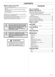 Husqvarna 254XP 257 262XP Chainsaw Owners Manual, 1998 page 3