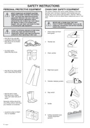 Husqvarna 254XP 257 262XP Chainsaw Owners Manual, 1998 page 4