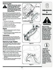 MTD S 230 240 250 260 261 Single Stage Snow Blower Owners Manual page 11