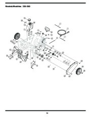 MTD S 230 240 250 260 261 Single Stage Snow Blower Owners Manual page 14