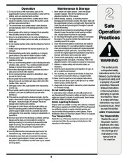 MTD S 230 240 250 260 261 Single Stage Snow Blower Owners Manual page 5