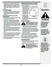 MTD S 230 240 250 260 261 Single Stage Snow Blower Owners Manual page 9