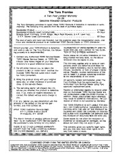 Toro 16400, 16401, 16402 Toro Lawnmower Owners Manual, 1991 page 12