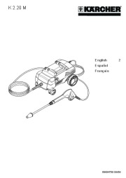 Kärcher K 2.20 M Electric Power High Pressure Washer Owners Manual page 1