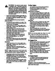 MTD 614E 644E 664G Snow Blower Owners Manual page 13