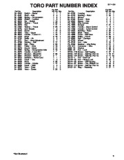 Toro 38005 1200 Power Curve Snowthrower Parts Catalog, 1996 page 3