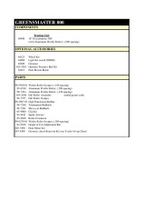 Toro Greensmaster 800 COMPONENTS Traction Unit With Aluminum Wiehle Roller 200 Spacing 04048 Specs page 1