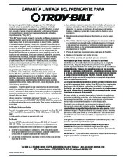 MTD Troy-Bilt LS 27 TB Log Splitter Lawn Mower Owners Manual page 40