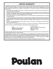 Poulan Owners Manual, 2007 page 48