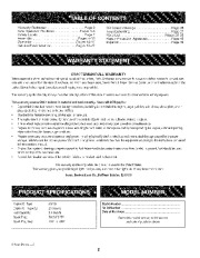 Craftsman 247.88970 Craftsman 26-Inch Snow Blower Owners Manual, 2005 page 2