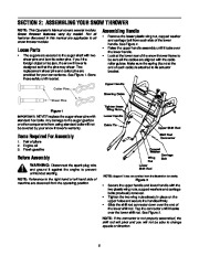 MTD Yard Man Two Stage Snow Blower Owners Manual page 5