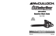 McCulloch Timberbear TM502 Chainsaw Owners Manual page 1