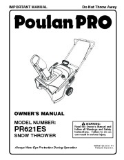 Poulan Pro Owners Manual, 2010 page 1