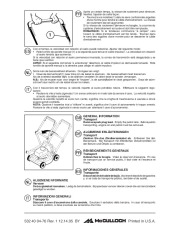 McCulloch Owners Manual, 2006 page 20