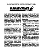 MTD Yard Machines E740 E760 Snow Blower Owners Manual page 28