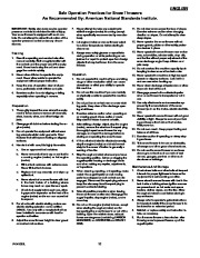 Murray 629108x84B Snow Blower Owners Manual page 12