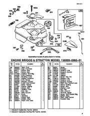 Toro 62924 5 hp Lawn Vacuum Parts Catalog, 1997 page 9