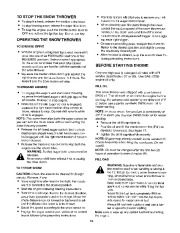 Craftsman 247.885570 Craftsman 24-Inch Two Stage Track Drive Snow Thrower Owners Manual page 12