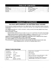 Craftsman 247.885570 Craftsman 24-Inch Two Stage Track Drive Snow Thrower Owners Manual page 2
