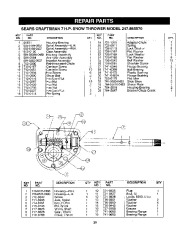 Craftsman 247.885570 Craftsman 24-Inch Two Stage Track Drive Snow Thrower Owners Manual page 29