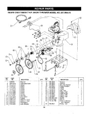 Craftsman 247.885570 Craftsman 24-Inch Two Stage Track Drive Snow Thrower Owners Manual page 30