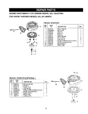 Craftsman 247.885570 Craftsman 24-Inch Two Stage Track Drive Snow Thrower Owners Manual page 31